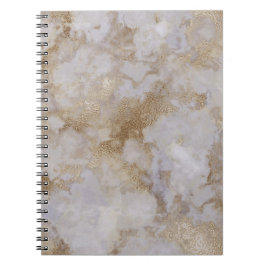 Caderno de mármore Dourado do vintage