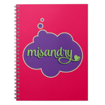 Caderno de Misandry (verde no roxo)