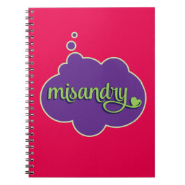 Caderno de Misandry (verde no roxo)