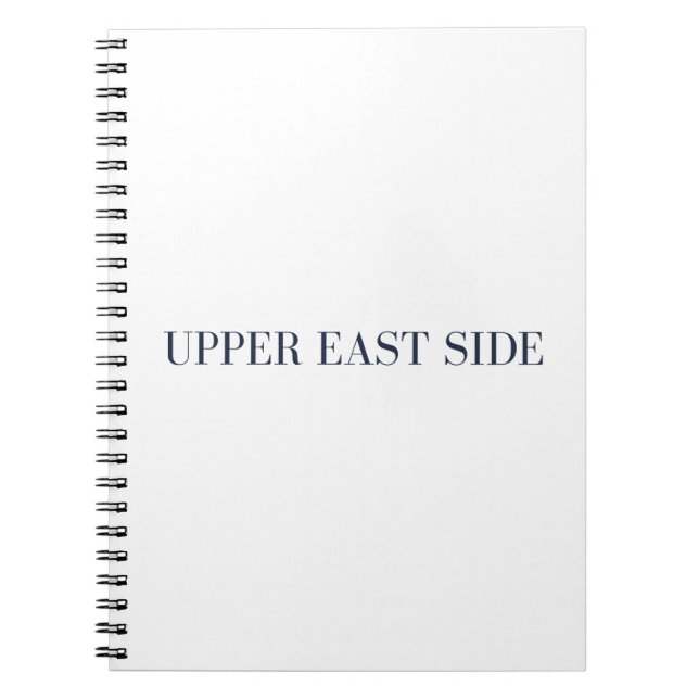 Caderno de Notas com Espiral Upper East Side (Frente)
