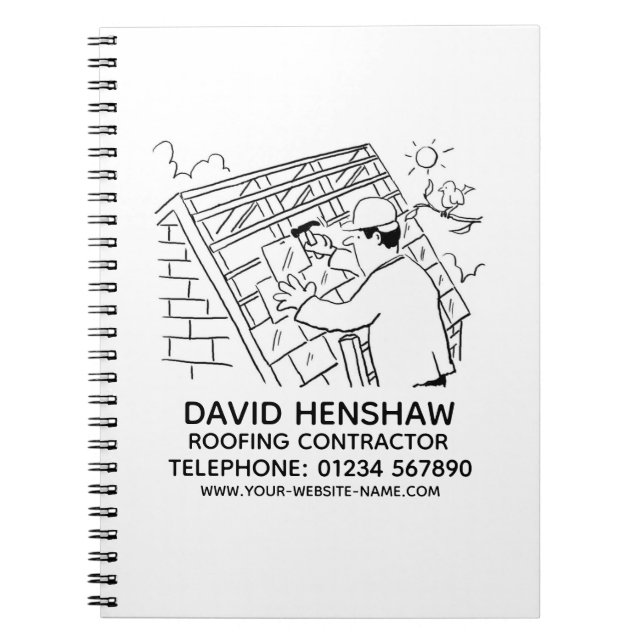 Caderno de Operário de Telhado ou Empresa de Telha (Frente)