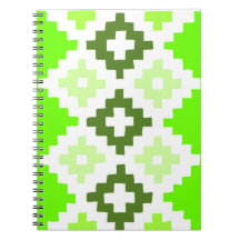 caderno de padrão de colcha verde