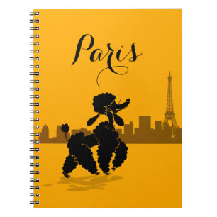 caderno de poodle de Paris