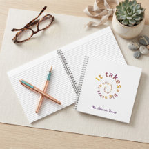 Caderno de Professor de Citação Espiral-Personaliz