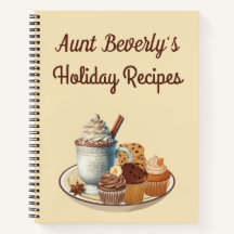 Caderno de Receitas de Feriado Personalizado