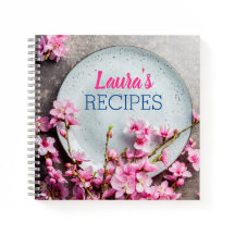 Caderno de Receitas Florais Personalizado – Nome P