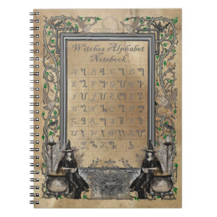 Caderno do alfabeto das bruxas