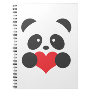 Caderno do coração da panda