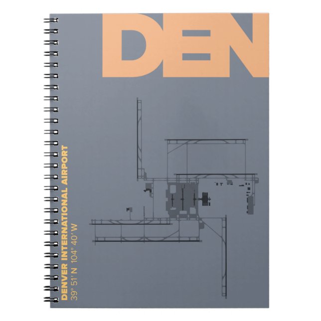 Caderno do diagrama do aeroporto de Denver (ANTRO) (Frente)