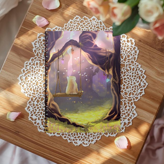 Caderno do Gato Caprichoso em um Balanço (Criador carregado)