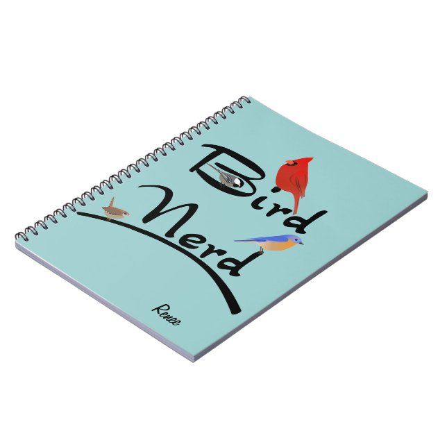 Caderno do nerd do pássaro (Left Side)