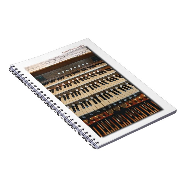 Caderno do órgão da igreja do templo de Londres (Lado Direito)