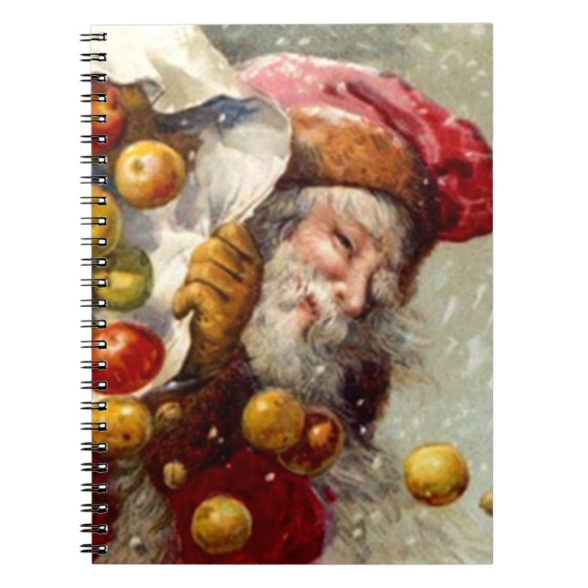 Caderno do papai noel de Apple do livro de (Frente)