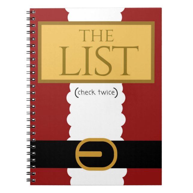 Caderno do papai noel do Natal (Frente)