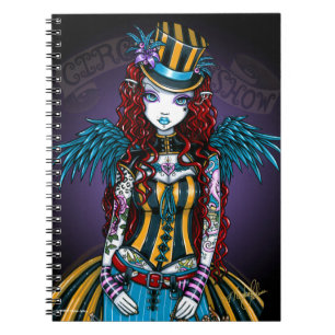 Caderno do secundário do tatuagem do circo de