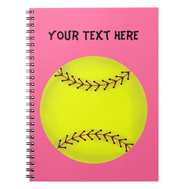 Caderno do softball de Fastpitch (Frente)