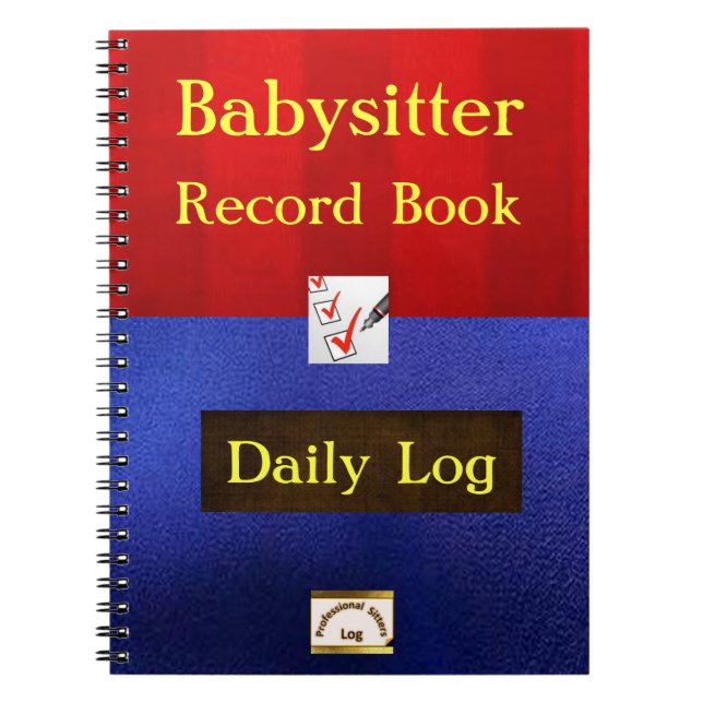 Caderno do trabalho da baby-sitter (Frente)