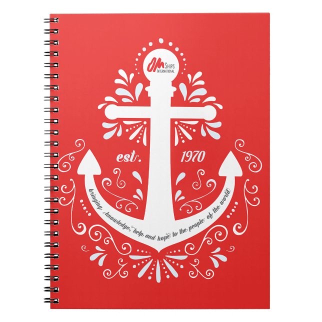 Caderno do vermelho da âncora de KHH (Frente)
