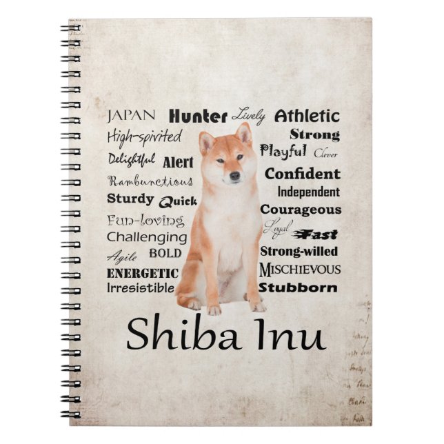 Caderno dos traços de Shiba Inu (Frente)
