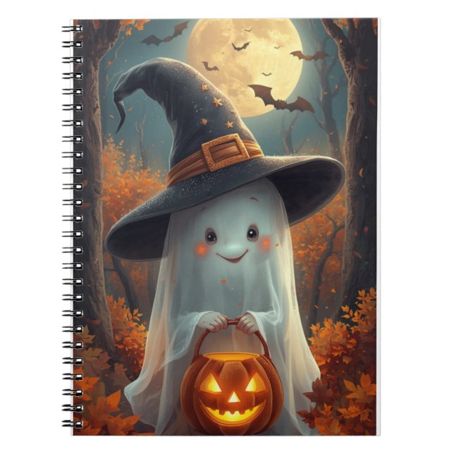 Caderno Escolar de Halloween – Volta Espiritada às (Frente)