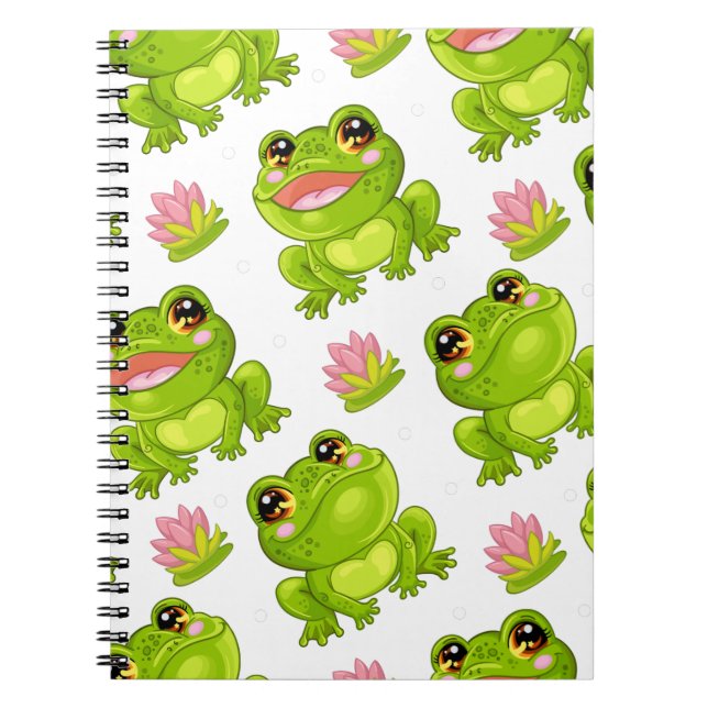 Caderno Espiral Сute cartoon frogs (Frente)