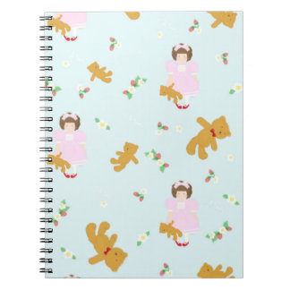 Caderno Espiral くまとおんなのこnote