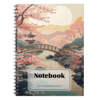 CADERNO ESPIRAL 日本の美しい桜　ノートブック