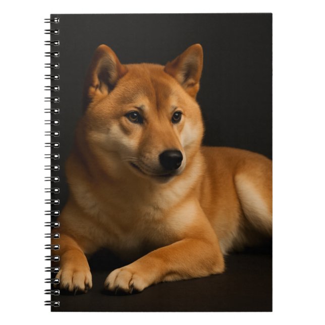 Caderno Espiral 柴犬ポートレート Shiba Inu Art Spiral Photo (Frente)