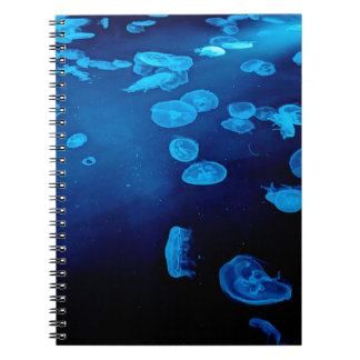 CADERNO ESPIRAL 青いクラゲ フォトリングノートブック