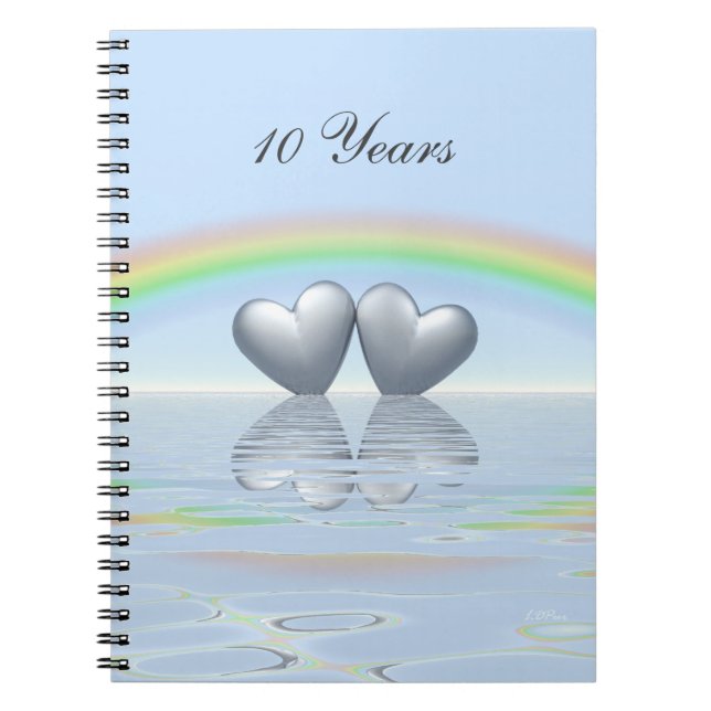 Caderno Espiral 10º Aniversário Tin Hearts (Frente)