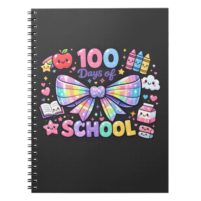 Caderno Espiral 100 Days Of School  (Frente)