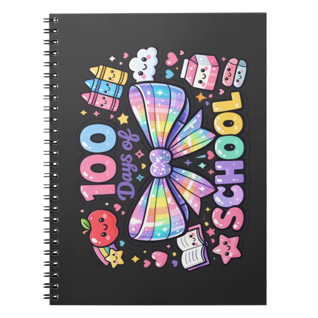 Caderno Espiral 100 Days Of School  (Frente)