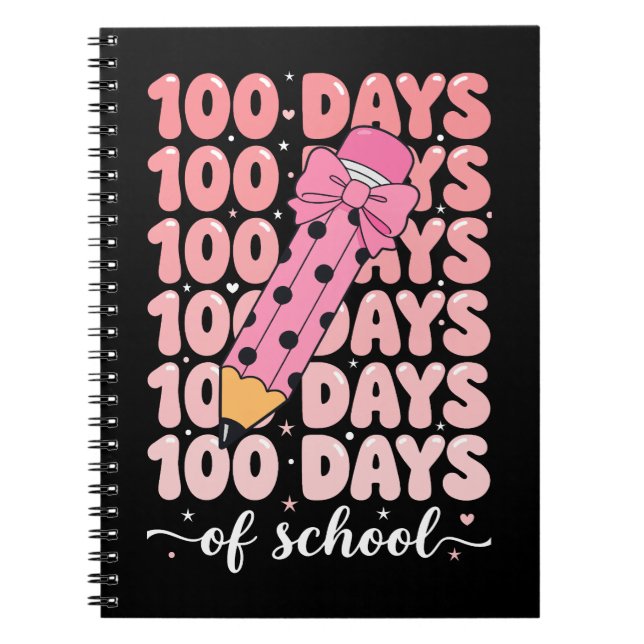 Caderno Espiral 100 days of school celebration (Frente)