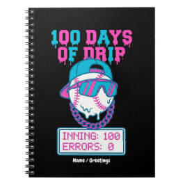 Caderno Espiral 100 Dias de Drip 0 Erros Swag da Escola de Beisebo