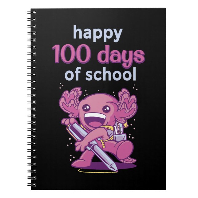 Caderno Espiral 100 dias de escola (Frente)