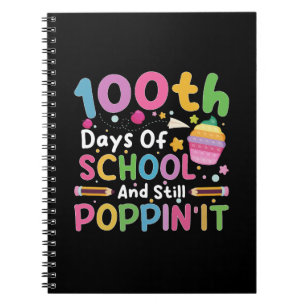 Caderno Espiral 100 Dias De Escola E Ainda Bombando Garota
