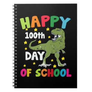 Caderno Espiral 100 Dias De Escola Trex 100º Dia de Escola 