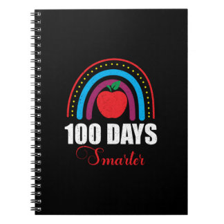 Caderno Espiral 100 dias mais espertos do Arco-Íris Engraçado 100º