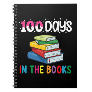 Caderno Espiral 100 Dias Nos Livros Bibliotecária de Leitura Escol