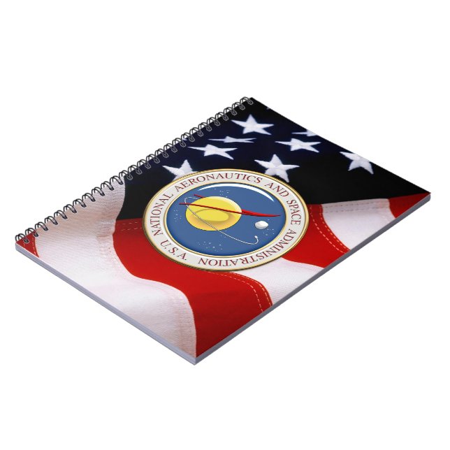 Caderno Espiral [100] NASA Emblem [3D] (Left Side)
