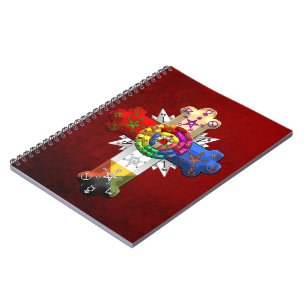 Caderno Espiral [100] Rosy Cross (Rosa Croix)