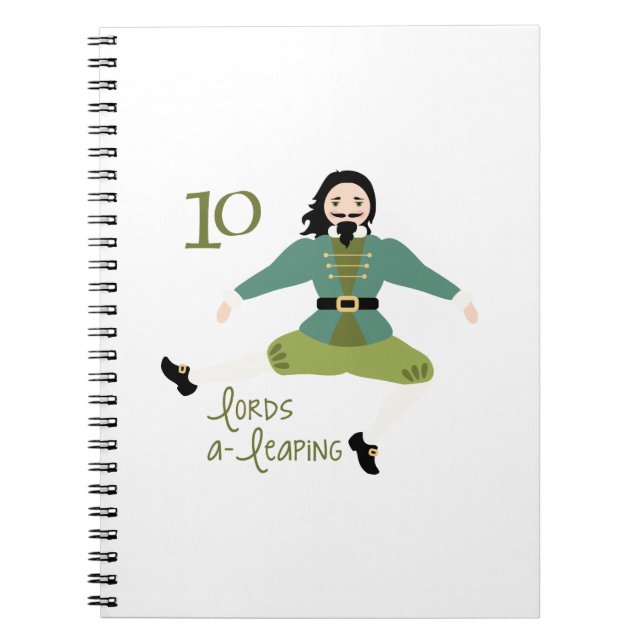 Caderno Espiral 10 Lordes A-Leaping (Frente)