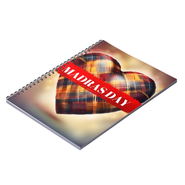 Caderno Espiral 10ème éd. du Madras Day - Edition limitée  (Left Side)