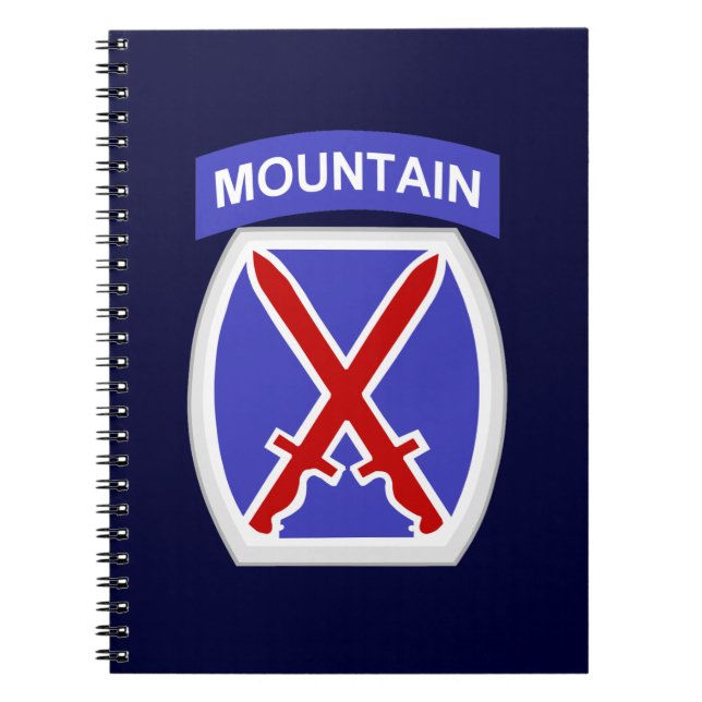 Caderno Espiral 10th Mountain Division (Frente)