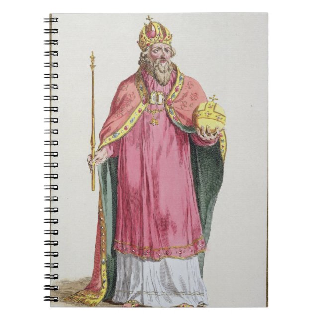 Caderno Espiral 1368-1437) imperadores romanos santamente de (Frente)