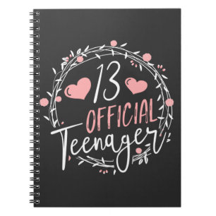 Caderno Espiral 13 Aniversário Oficial Adolescente De 13 Anos
