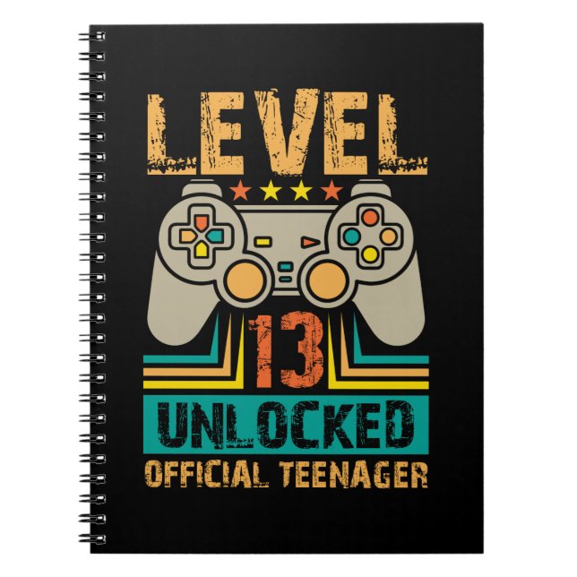 Caderno Espiral 13 Birthday Gift Boys Nível 13 (Frente)