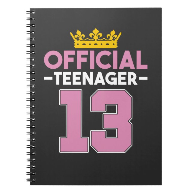 Caderno Espiral 13 Birthday Girl Princesa Adolescente Oficial (Frente)