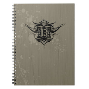 Caderno Espiral "13" tatuagem gótico