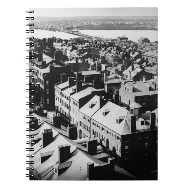 Caderno Espiral 1859: A cidade de Boston, Massachusetts (Frente)